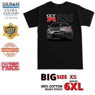 Gildan เสื้อยืดผ้าฝ้าย พิมพ์ลาย Nissan Gtr Skyline R35 ขนาดใหญ่ XS-5XL 6XL สําหรับผู้ชาย