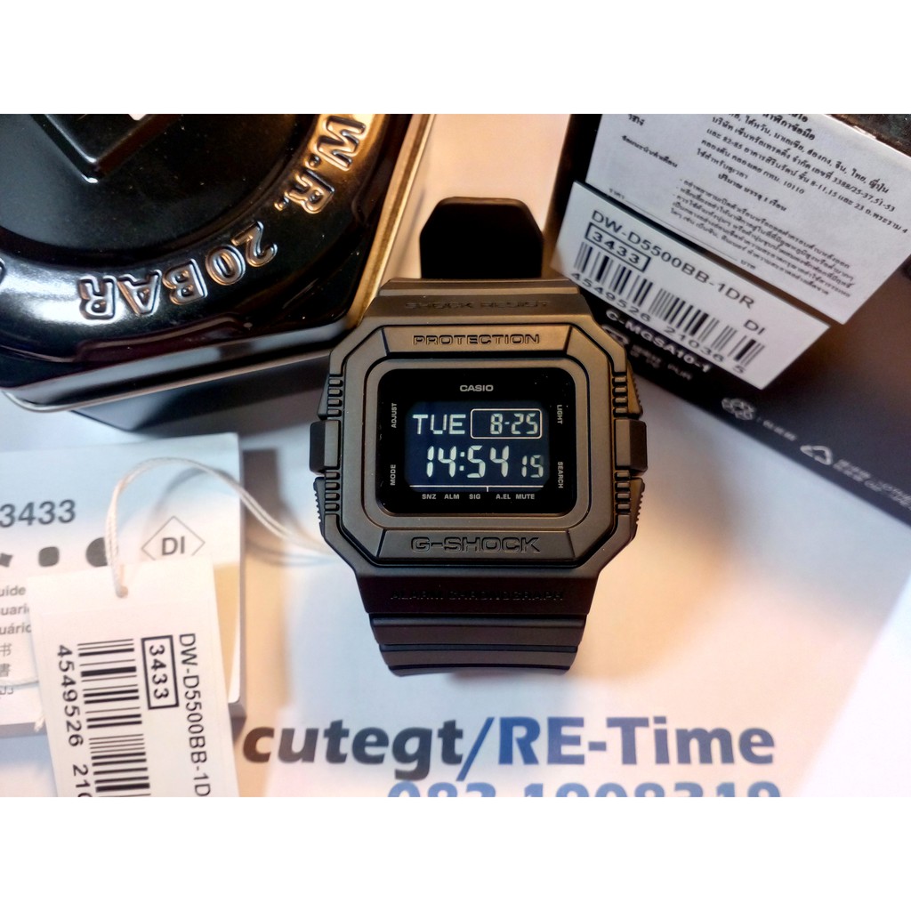 นาฬิกาข้อมือ G-SHOCK รุ่น DW-D5500BB-1DR