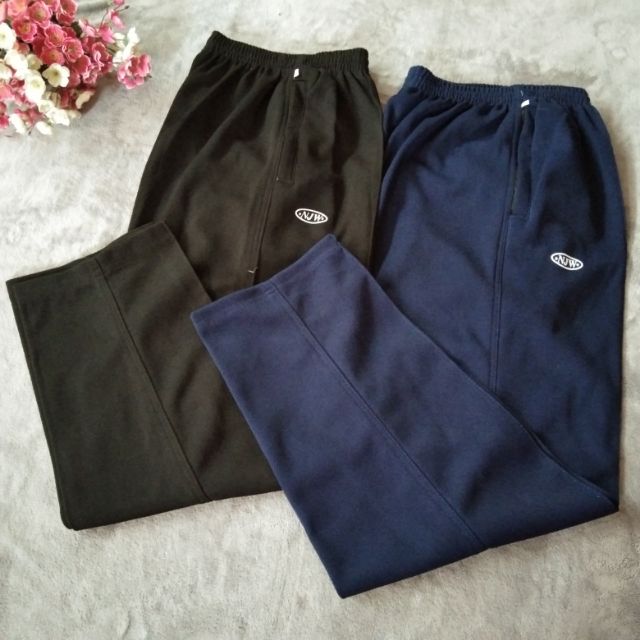 กางเกงวอร์มขายยาว ขาปล่อย ผู้ใหญ่ ไม่มีแถบ 📌พร้อมส่ง สีดำ⚫ สีกรม🔵 👍