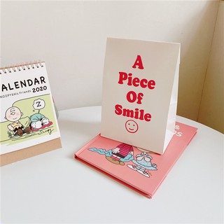 ถุงกระดาษน่ารักสไตล์เกาหลี ตัวอักษรภาษาอังกฤษเรียบง่าย A PIECE OF SMILE