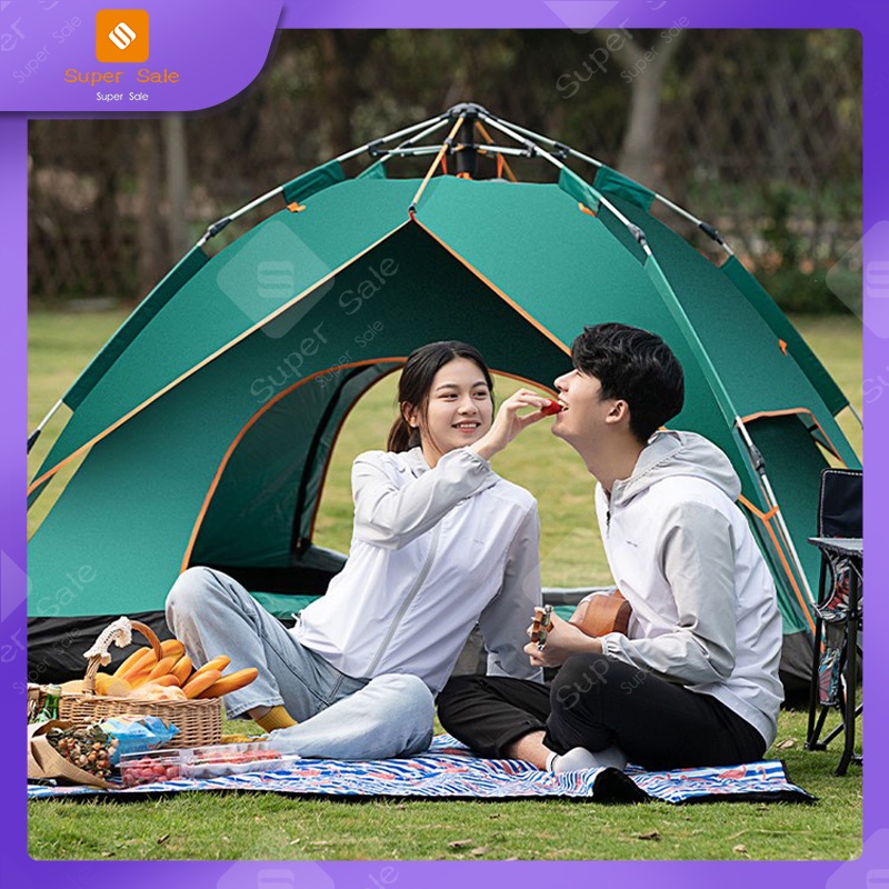 เต็นท์ เต็นท์โดมลายพราง เต็นท์เดินป่า เต็นท์ลายทหาร เต็นท์สนาม เต็นท์เดินป่าสนาม (สำหรับ 3-4 คน) Sup