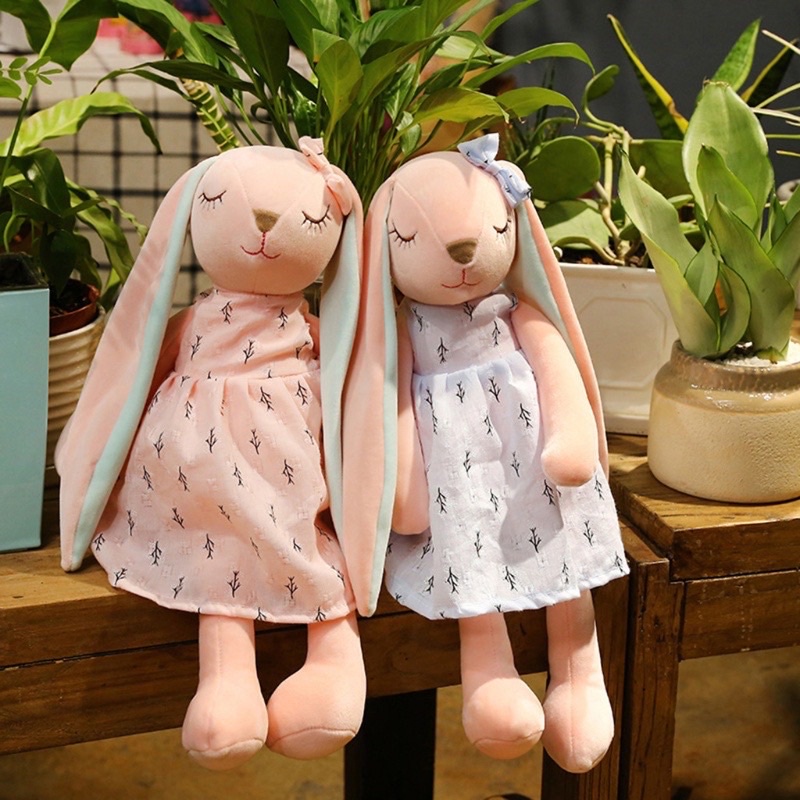 ตุ๊กตากระต่ายหูยาว น่ารัก สำหรับเด็ก[พร้อมส่ง]