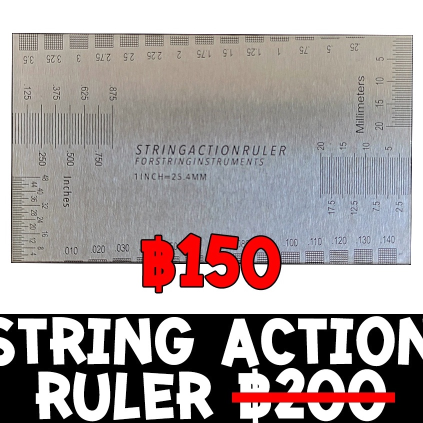 ไม้บรรทัดสำหรับ Setup กีตาร์, เบส (Fritz Ruler String Action, String Pitch Ruler) ราคาพิเศษ 40 บาท b