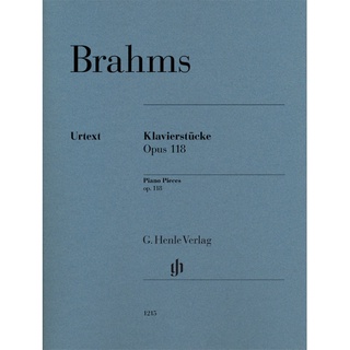 JOHANNES BRAHMS Piano Pieces op. 118 (HN1215)