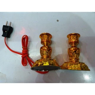 หลอดเทียนไฟฟ้า/หลอดเทียน LED/ขาเทียนไฟฟ้า/ก้านธูปไฟฟ้า (pack3ก้าน)