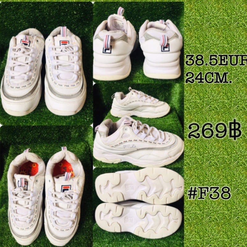 รองเท้าผ้าใบมือสองของแท้💯FILA-Ray