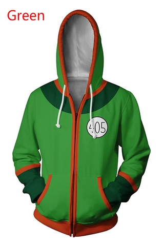 Hunter×hunter เสื้อแจ็กเก็ต เสื้อฮู้ดดี้ พิมพ์ลายอนิเมะ 3D มีซิป