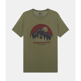 Fjallraven ใหม่ เสื้อยืดแขนสั้น ผ้าฝ้าย พิมพ์ลาย สําหรับผู้ชาย