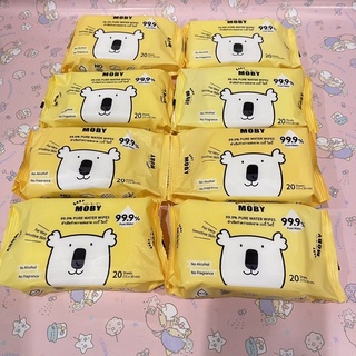 moby water wipes "moby water wipes". Baby Moby เบบี้ไวพ์ ทิชชู่เปียก ผ้าเปียก ผ้าเช็ดทำความสะอาด สูตรน้ำบริสุทธิ์