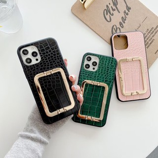 เคสโทรศัพท์มือถือหนัง หรูหรา พร้อมขาตั้งโลหะ สําหรับ Vivo Y50 Y30 Y20i Y12S V20 Y17 Y11 Y1S Y91 Y19 V19 V9 V11i V15 X60 X50 S1