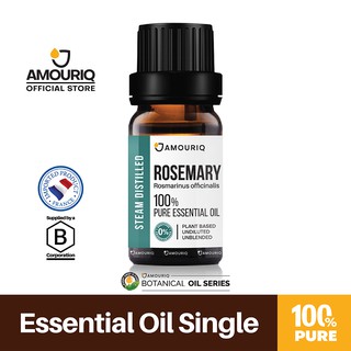 นํ้ามันหอมระเหยโรสแมรี ฝรั่งเศส ชนิดเข้มข้นกลั่นไอน้ำ 100% France Rosemary Essential Oil Steam-Distilled 100 mL โรสเมรี่