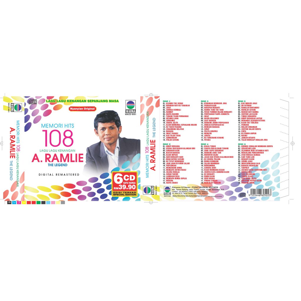 (6CD) MEMORI HITS 60AN A.RAMLIE THE LEGEND