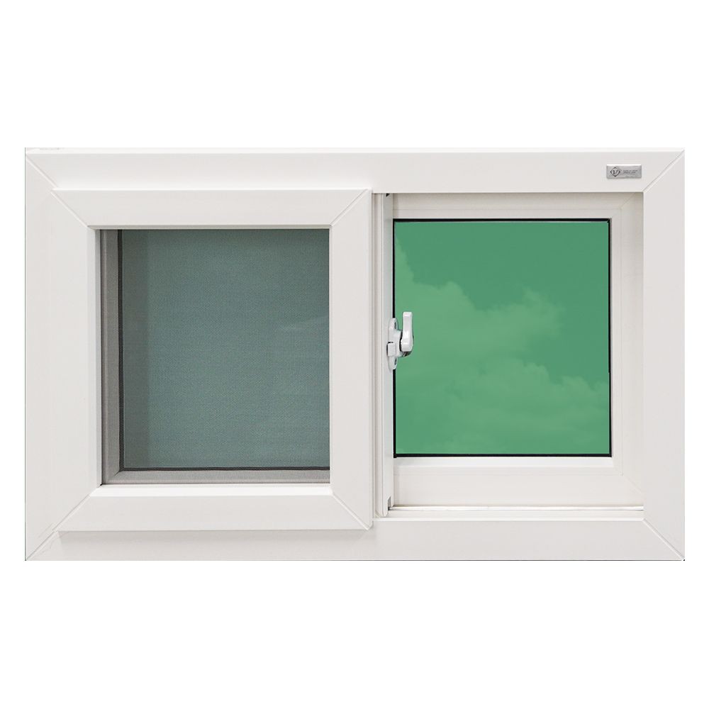 DOUBLE SLIDING WINDOW VILANN SW2-080050 80X50CM WHITE หน้าต่างบานเลื่อนคู่สำเร็จรูป VILANN SW2-080050 80X50 ซม. สีขาว หน