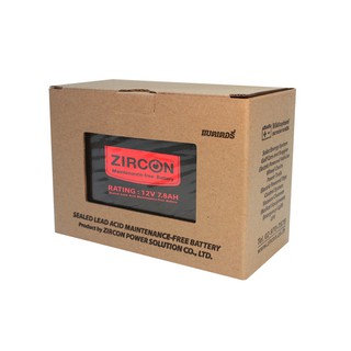 แบตเตอรี่เครื่องสำรองไฟ DP12V (7.8Ah) เซอร์คอน/Uninterruptible power supply battery DP12V (7.8Ah) zircon
