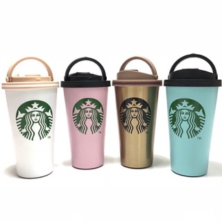 📣📣พร้อมส่ง💥 แก้วน้ำเเก้วสตาบัค STARBUCKS 500 ml เก็บความร้อนความเย็นได้นาน รุ่นฝากระดก สเเตน