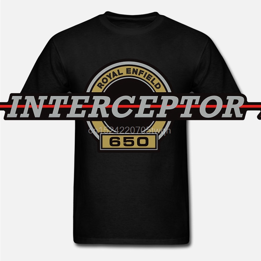 Royal Enfield - Interceptor 650 Royal Enfield Interceptor 650 เสื้อยืดลําลองสําหรับผู้ชายผู้หญิงแขนส