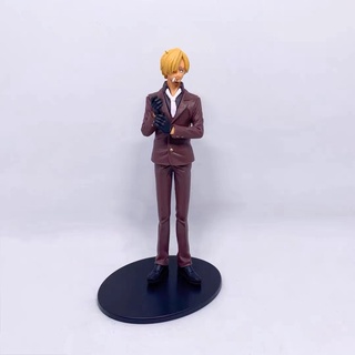 โมเดล ของเล่น วันพีช  Sanji One Piece ซัมจิ HZ608  โมเดลของขวัญของเล่นทำมือ ตกแต่งโต๊ะ เด็กผู้ชาย ญี่ปุ่น