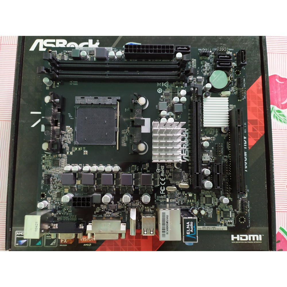 MAINBOARD เมนบอร์ด AM3+ ASROCK 760GM-HDV มือสอง