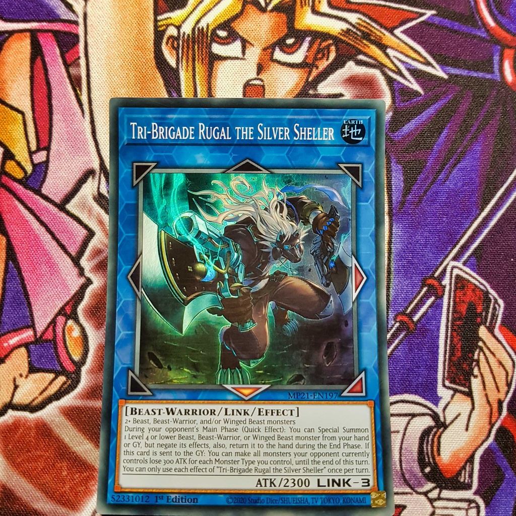 การ์ด Yugioh ของแท้ | Tri-Brigade Rugal the Silver Sheller | MP21 หายากมาก