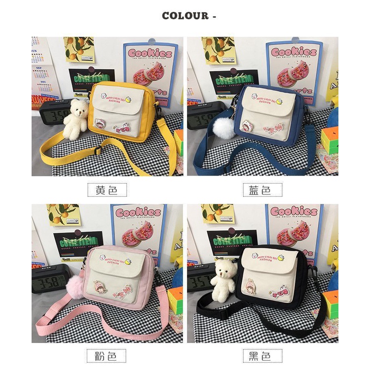 ใส่โค้ดลด SPC115BAG ลด 15.-ขั้นต่ำ 150.- กระเป๋าสะพายข้าง ทรูโทนน่ารัก ใบเล็กระเป๋าผู้หญิง  ผู้ชาย สามารถใช้ได้  CC-225