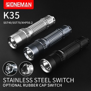 Pioneman K35 ไฟฉาย SST40 SST70 SFN55 LED สําหรับตั้งแคมป์ เดินป่า