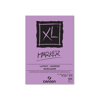 Canson(แคนสัน) สมุด XL Marker หนา70g. ขนาด A3 ผิว Very Smooth (100แผ่น) C200297237