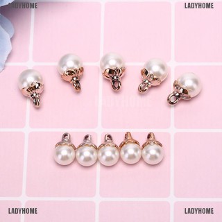 【ladyhome】จี้ไข่มุกจําลอง สําหรับทําต่างหู สร้อยข้อมือ DIY 50 ชิ้น