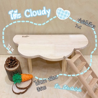 Pega [เปก้า] โต๊ะ “Cloudy” ชั้นลอย ของเล่น อุปกรณ์แต่งกรง แฮมสเตอร์ ไจแอ้น