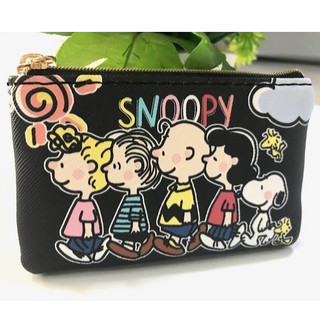 SNOOPY 5 B    กระเป่าใส่เหรียญ กระเป่าใส่แบงค์ ซองซิป ลาย SNOOPY 5 b   สนูปปี้ b   ขนาด 6.5 x 10.5 CM ผลิตจาก pmyl