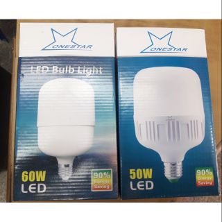 Onestar หลอดไฟ LED จัมโบ้ วันสตาร์ ขั้ว E-27 50W 60W Daylight สว่างสุดยอด ราคาถูกและทน