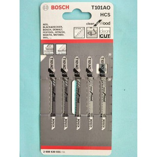 BOSCH ใบเลื่อยจิ๊กซอ (5ใบ/1PACK) T101A0