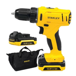 STANLEY สว่านไร้สาย 10.8V +แบตเตอร์รี่ 2 ก้อน รุ่น SCH12S2