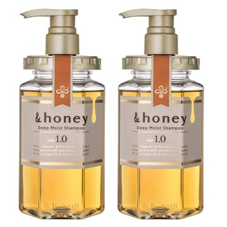 AND HONEY แชมพู แอนด์ ฮันนี่ ดีป มอยซ์ แชมพู 1.0 สูตรน้ำมันอาร์แกนออร์แกนิกโมร็อกโก น้ำผึ้งมานูก้า และรอยัล เจลลี่ 2 ขวด