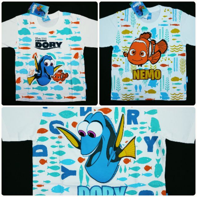 3-11ปี เสื้อยืดลายปลานีโม่ ไฟน์ดิ่ง ดอรี่ Finding Dory (ลิขสิทธิ์)