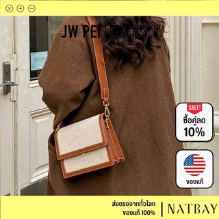 ใส่โค้ด NATBMAR1 ลด50-🔥 JW PEI กระเป๋าสะพายข้าง กระเป๋าสะพาย กระเป๋าถือ Mini Flap Canvas Bag NATBAY