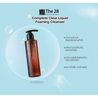 The 28 เจลล้างหน้าทำความสะอาดอย่างล้ำลึก The 28 Nature &amp; Pure Complete Clear Liquid Foaming Cleanser (180 ml)