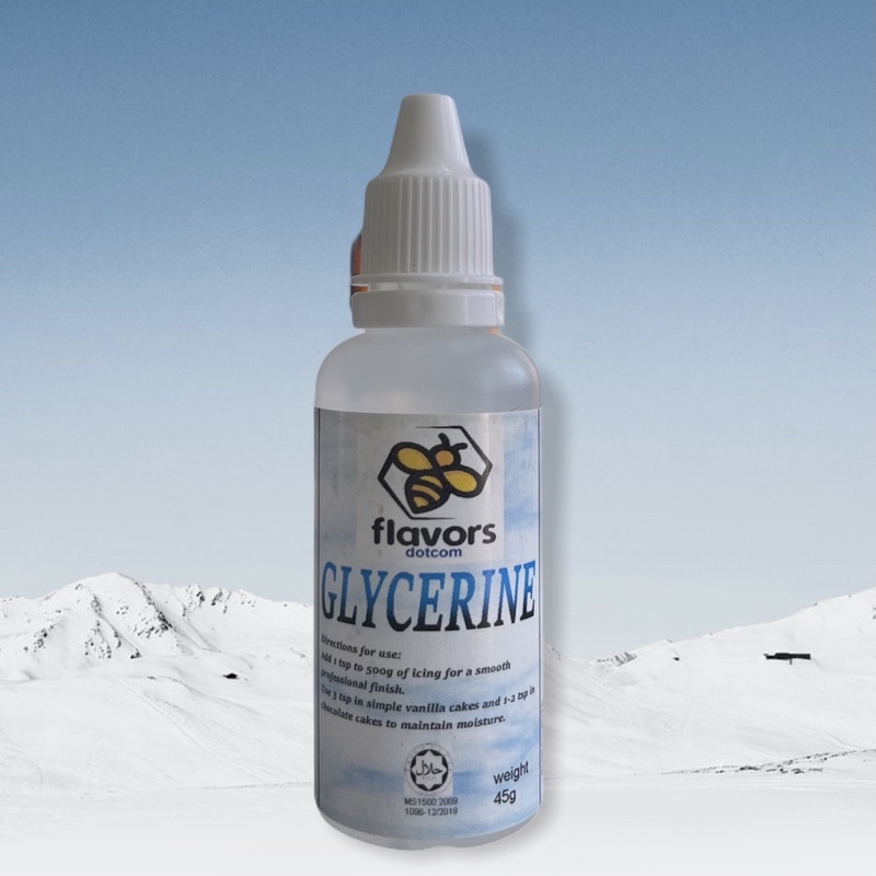 [HALAL] วัตถุเจือปนอาหาร Dotcom - GLYCERINE VEGETABLE (USP Food Grade) 45g/1KG