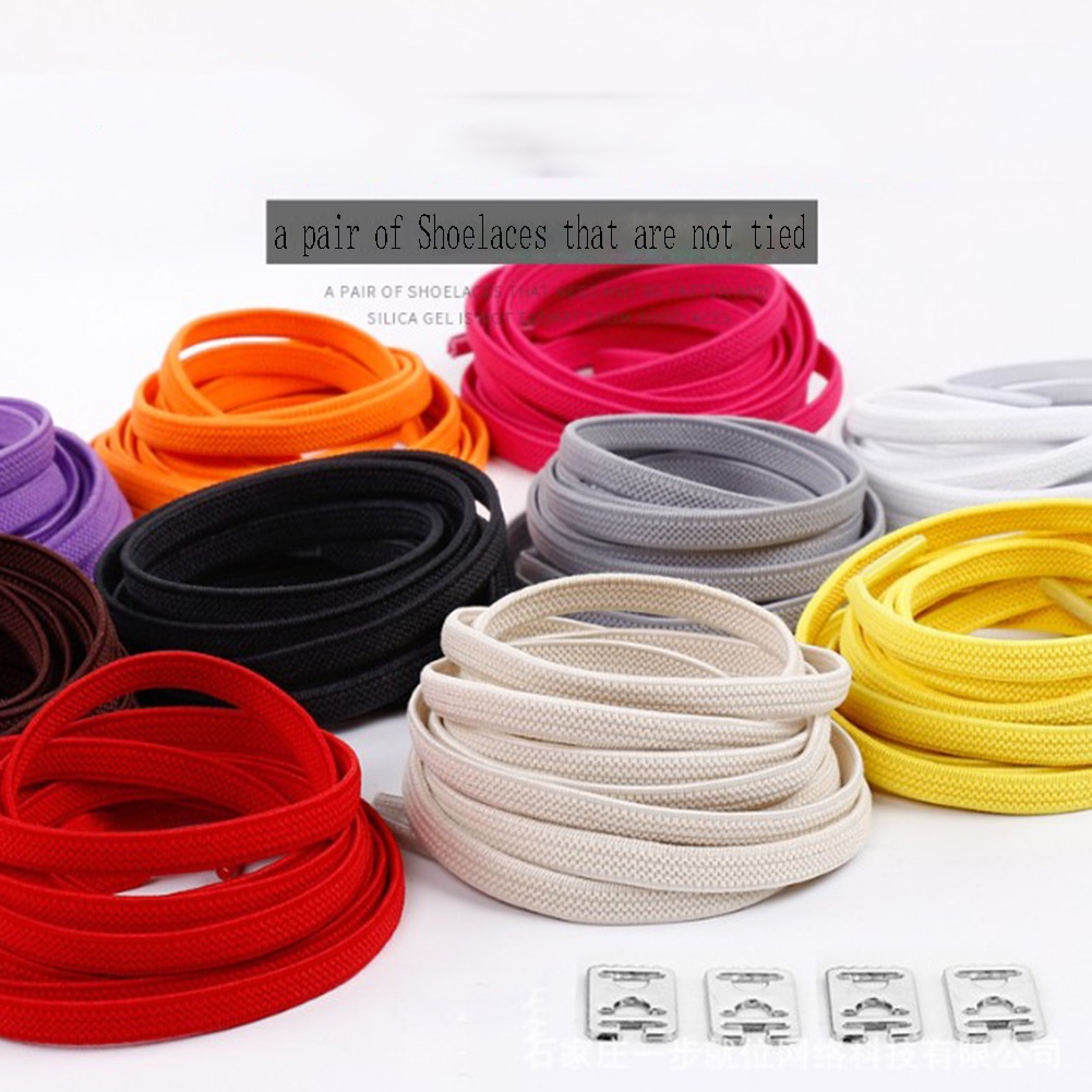 เชือกผูกรองเท้าแบบยืดหยุ่น 15 สี