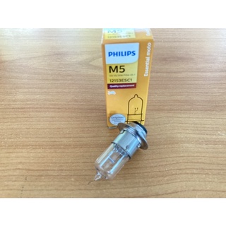 หลอดไฟหน้า แป้นเล็ก Philips M5 12v 35w/35w 1หลอด