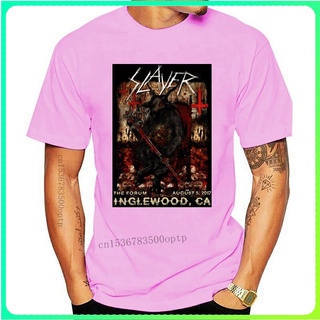 เสื้อยืดผ้าฝ้ายพิมพ์ลายแฟชั่น เสื้อยืดผ้าฝ้าย พิมพ์ลาย Slayer Final Tour Karkas Morbid Angel Bewind In Bloed Anthrax 202