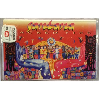 Cassette Tape เทปคาสเซ็ตเพลง Santana Sacred Fire แสดงสด Live In South America ลิขสิทธิ์