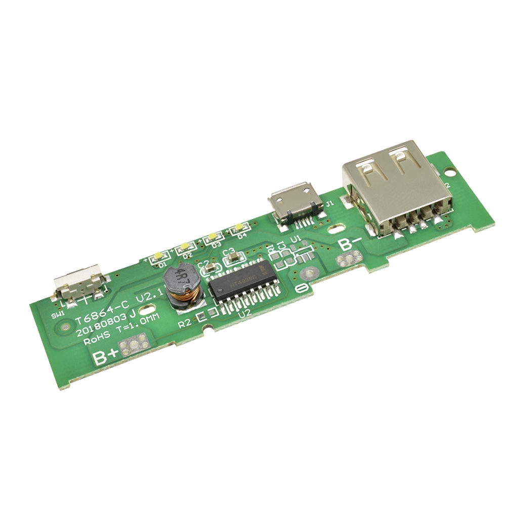 DIYMORE บอร์ดโมดูลพาวเวอร์แบงค์ PCB แบบ USB 5V 2A สำหรับชาตไฟ ราคา ถูกที่สุด ดีลบีเคเค