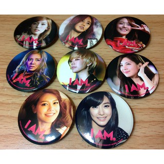 SNSD Girls Generation เข็ดกลัด I AM Movie (Button) ของแท้จากเกาหลี Official Goods KPOP