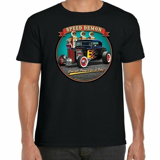[S-5XL] เสื้อยืด พิมพ์ลาย s hotrod 58 hot rat rod american v8 Demon garage 32 coupe 58 สไตล์วินเทจ คลาสสิก สําหรับผู้ชาย