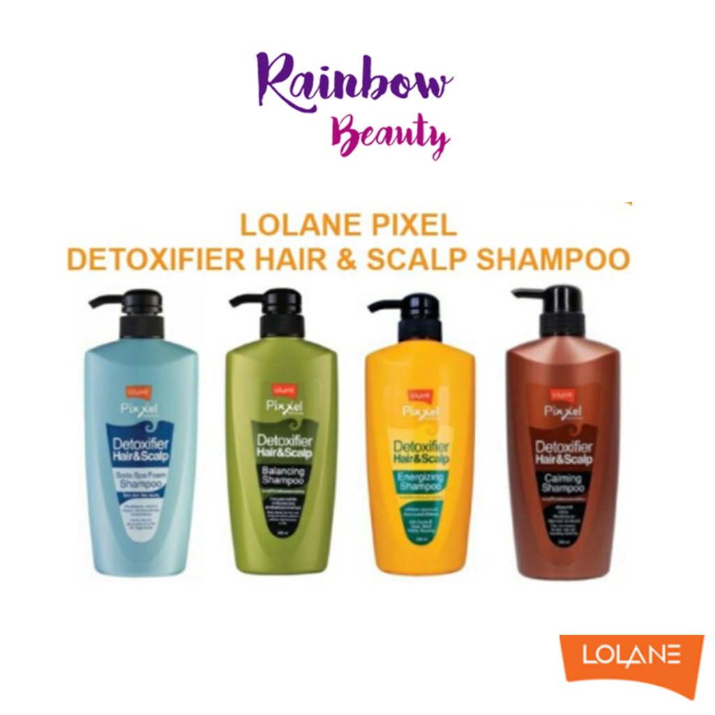 Lolane Pixxel Detoxifier Hair&Scalp โลแลน ดีท็อกซ์ซิฟายเออร์ แชมพูดีท็อกเส้นผมและหนังศรีษะ 500 ml.