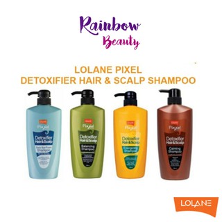 Lolane Pixxel Detoxifier Hair&amp;Scalp โลแลน ดีท็อกซ์ซิฟายเออร์ แชมพูดีท็อกเส้นผมและหนังศรีษะ 500 ml.