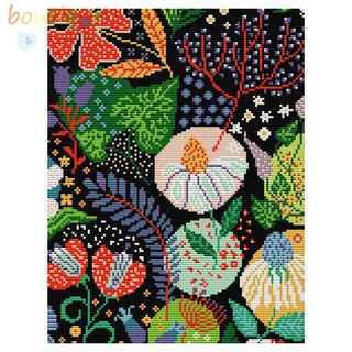 bou❀Cross Stitch❀28x34cm DIY Flower Stamped Cross Stitch Kits 14CT 2 Strands Needlework Set