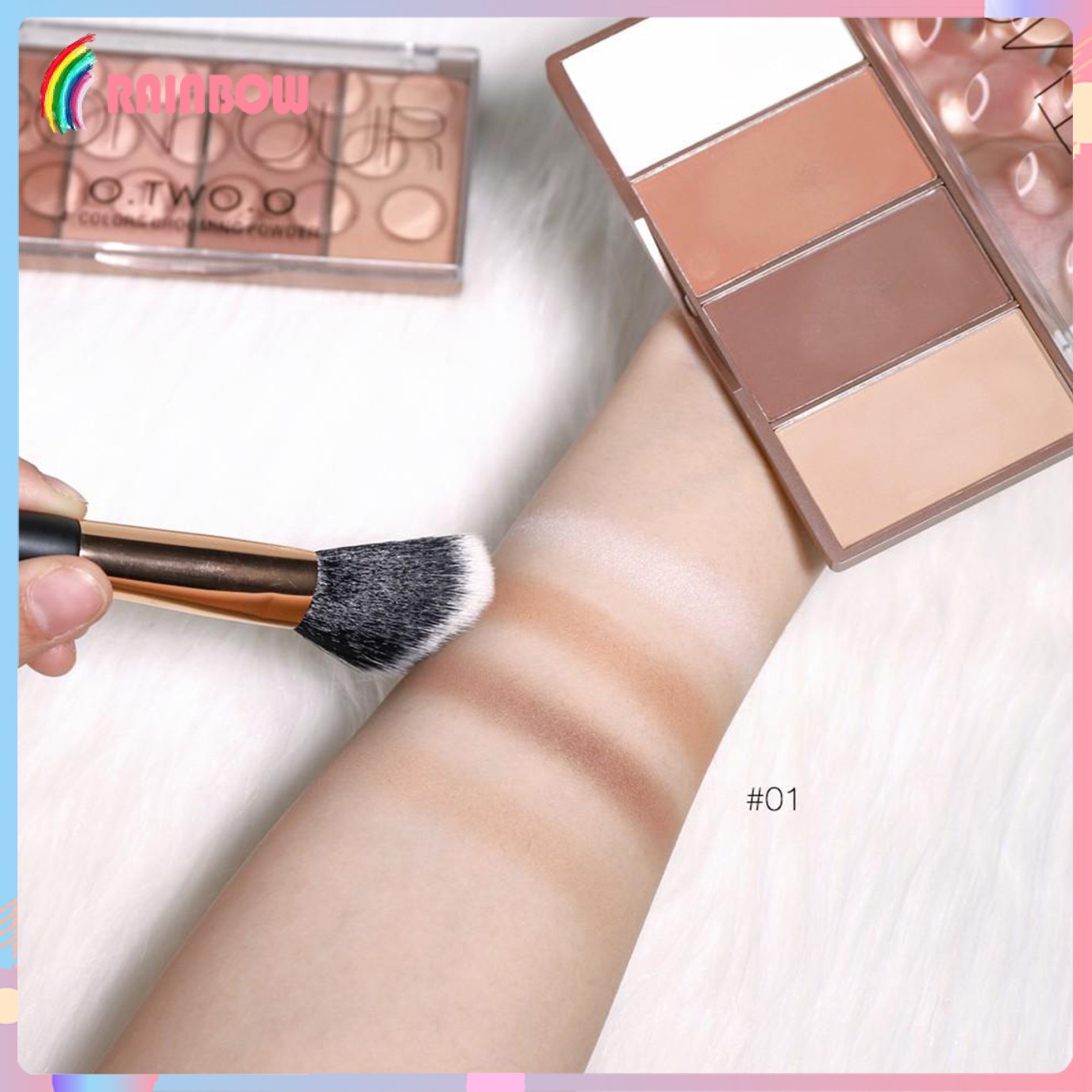 rainbow blush makeup