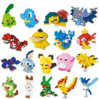 Pokemon Detective Pikachu Diamond Mini Building Blocks Bricks Small Particles Figure Children Boys Girls Toys