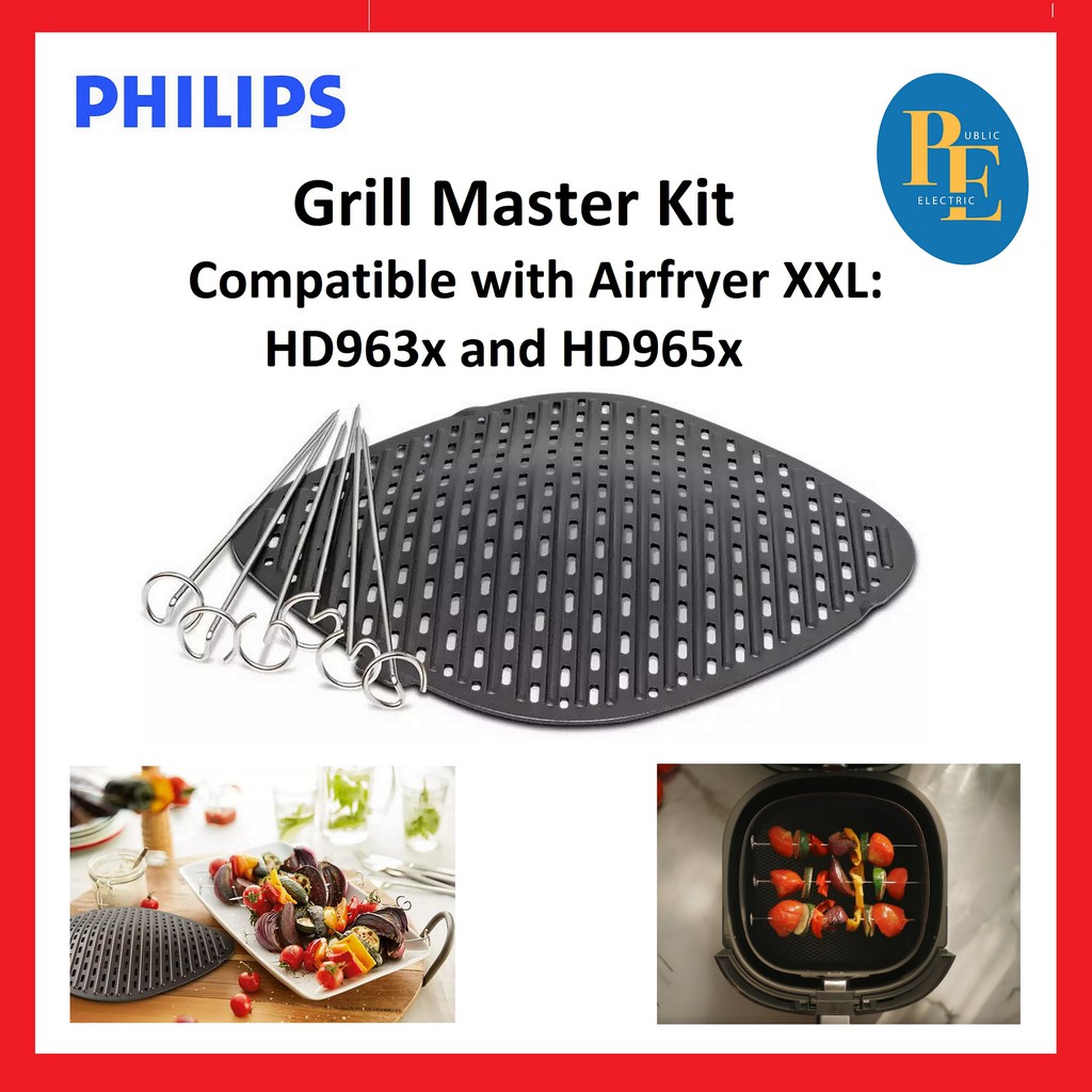 Philips หม้อทอดไร้น้ํามัน XXL สําหรับ HD963x และ HD965x Grill Master Kit - HD9951